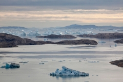 Icebergs around Isortoq 1