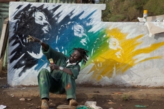 Ashif in Front of His Portrait